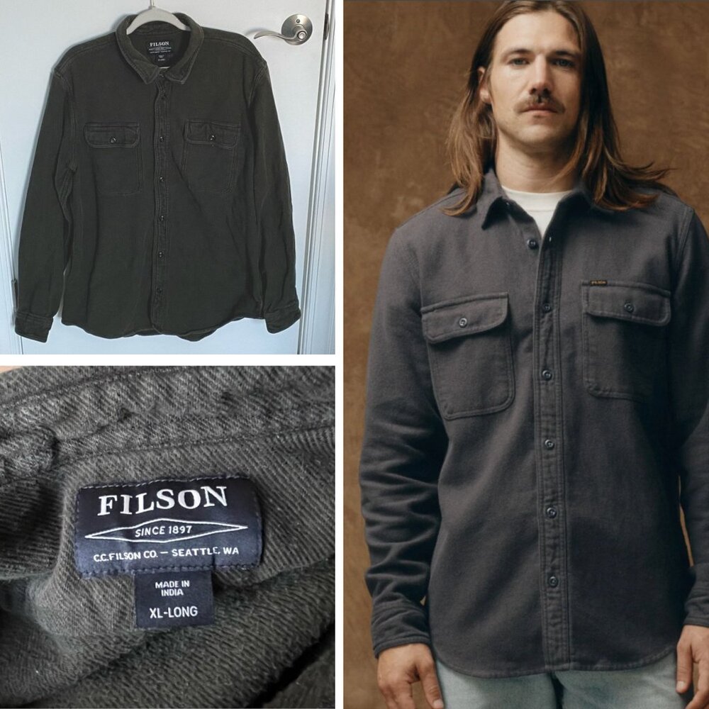 Filson Men's Charcoal Button-Down Shirt